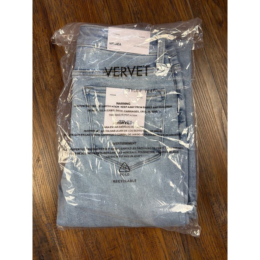 Flying Monkey Vervet blue Miranda mid rise boot cut jeans light wash size 26 - Picture 14 of 14